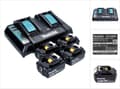 Miniatyrbild 6 av 6: Makita 199485-6 18V Li-ion batteristartset (4x 6,0Ah)