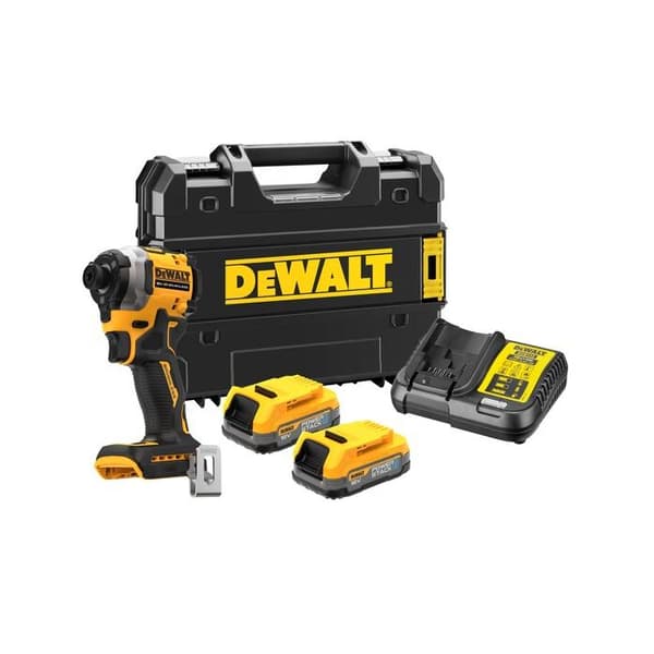 Batteridriven slagnyckel - DEWALT - 18V XR - Max. 206 Nm - 2x Powerstack-batteri