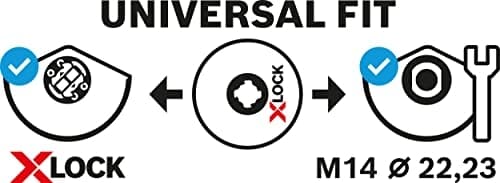 Bosch Professional 1x fiberslipskiva Best (för metall, X-LOCK, R574, Ø115 mm, korn 80, hål Ø: 22,23 mm)
