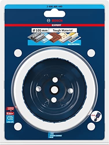 Bosch Professional 1x Expert Tough Material Hulsav (til træ med metal, Ø 105 mm, tilbehør til slagboremaskine)