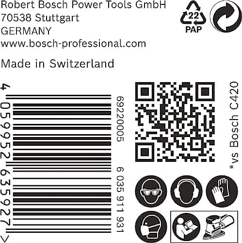 Bosch tilbehør 2608901642 sandpapir til multisliber, korn 80 (L x B) 150 mm x 100 mm, 50 stk.