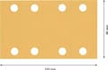 Miniatyrbillede 5 af 6: Bosch tilbehør 2608901670 sandpapir til orbitalslibere korn 60, 120, 180 (L x B) 133 mm x 80 mm 1 sæt