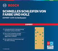 Miniatyrbillede 2 af 6: Bosch tilbehør 2608901670 sandpapir til orbitalslibere korn 60, 120, 180 (L x B) 133 mm x 80 mm 1 sæt