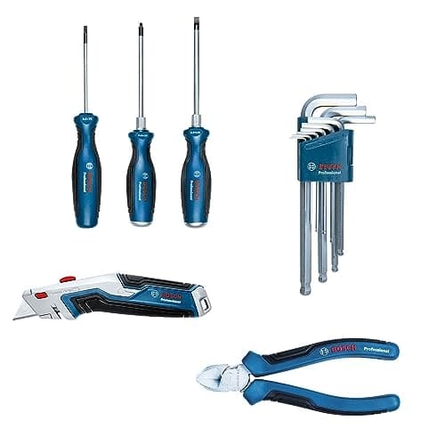 Bosch Professional 1600A02H5C-håndværkere, gør-det-selv-entusiaster, biler, elektrikere, VVS, udstyret med professionel værktøjstaske (1600A02H5C)