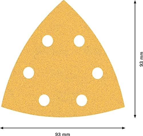 Bosch slipskiva triangel 93x93mm, K100, 50x C470, EXPERT, för GDA (2608900929)
