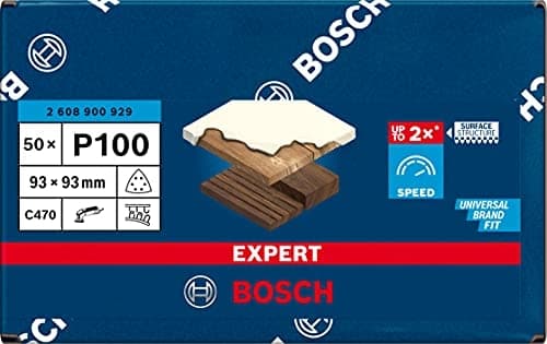 Bosch slipskiva triangel 93x93mm, K100, 50x C470, EXPERT, för GDA (2608900929)