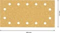 Miniatyrbillede 3 af 5: Bosch slibeplade 115x230mm, K40, 50 stk. 14-huller, C470, Wood+Paint EXPERT (2608900942)