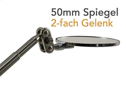 ChiliTec teleskopspejl 2x kugleledslængde 16-70cm spejl Ø 50mm (19505)