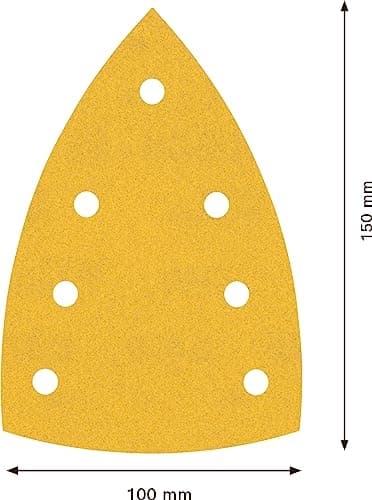 Bosch Tilbehør 2608901645 sandpapir til multisliber korn 240 (L x B) 150 mm x 100 mm 50 stk.
