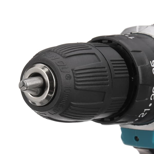 Iskuporakone 21 V johdoton suuri vääntömomentti 28 Nm 1450 r/min 25 nopeuden säätö poran päillä ja 2 akulla