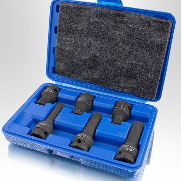 Työkalusarja Kiila-iskuavaimet M14 M16 M18 XZN 1/2" BITUXX
