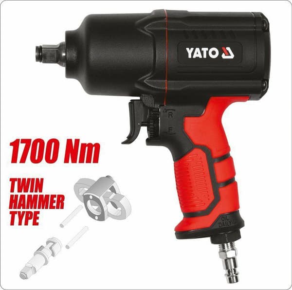 YATO PNEUMATISK SLAGNYCKEL 1700Nm 1/2" 09544