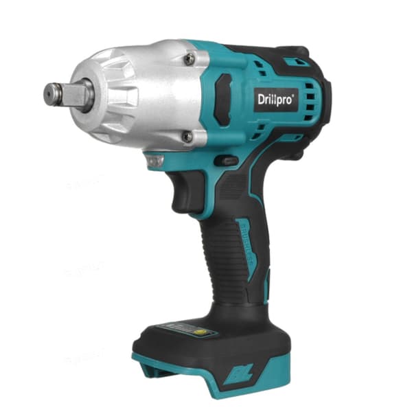 Børsteløs elektrisk driver 0-6200 RPM 600N.M Moment 18V Wlectric skruenøgle med LED arbejdslygter, Type: Intet batteri