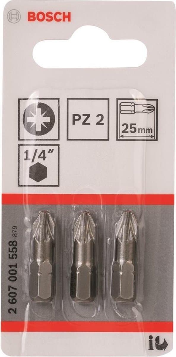 Bosch - Bit ekstra hård PZ 2, 25 mm