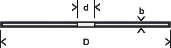 Skæreskive højre Standard til Metal A 30 S BF, 115 mm, 22,23 mm, 2,5 mm 1.