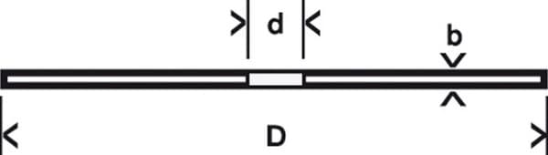 Skæreskive højre Standard til Metal A 30 S BF, 115 mm, 22,23 mm, 2,5 mm 1.