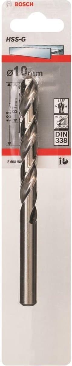 Bosch - Metalbor HSS-G, standard 10 x 87 x 133 mm