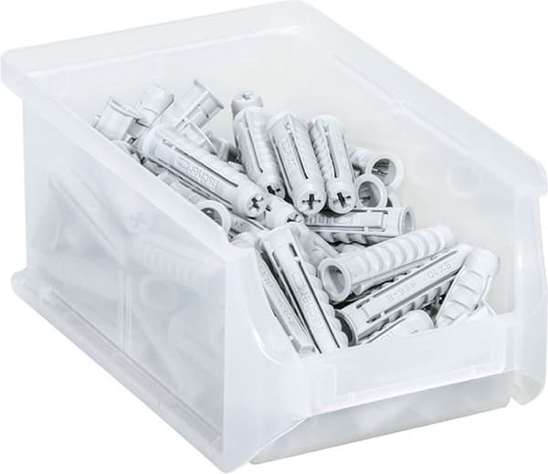 Allit Transparent magasin Profiplus och pegboard - 456261 - Stapelbar