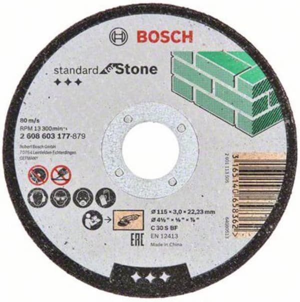 Kapskiva höger Standard för Stone C 30 S BF, 115 mm, 22,23 mm, 3,0 mm 1:a