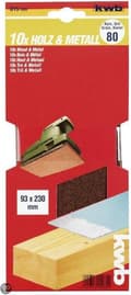 Miniatyrbild 3 av 3: KWB slipremsa 93 x 230 mm - Korn 120 - 815120 - 10 st.