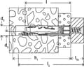 Miniatyrbillede 7 af 8: Fischer duotec hulvæg 10mm + Skrue