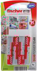 Miniatyrbild 1 av 8: Fischer Plug Duopower - 12x60mm (per 4 st)