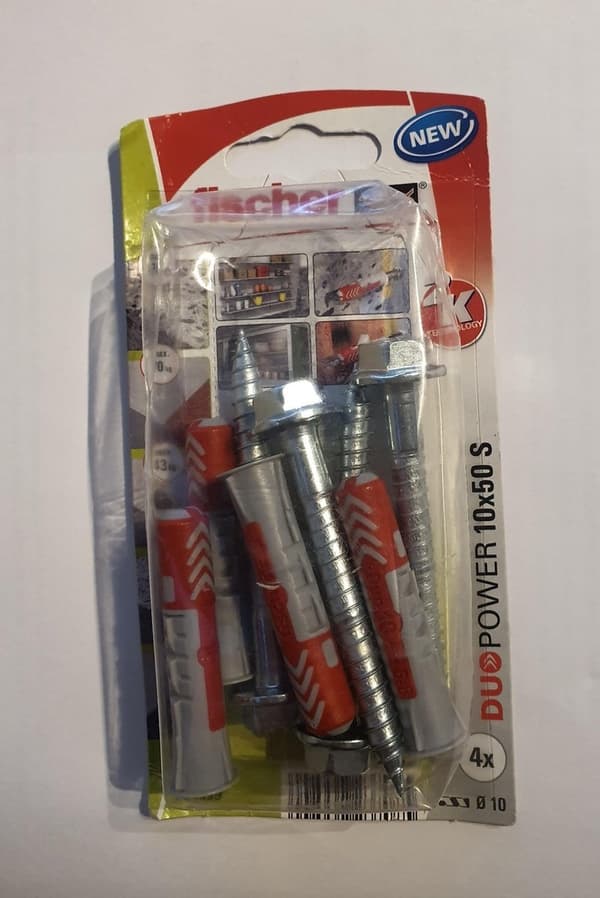 Skruvlåda Fischer duopower 4 Delar 10 x 50 mm