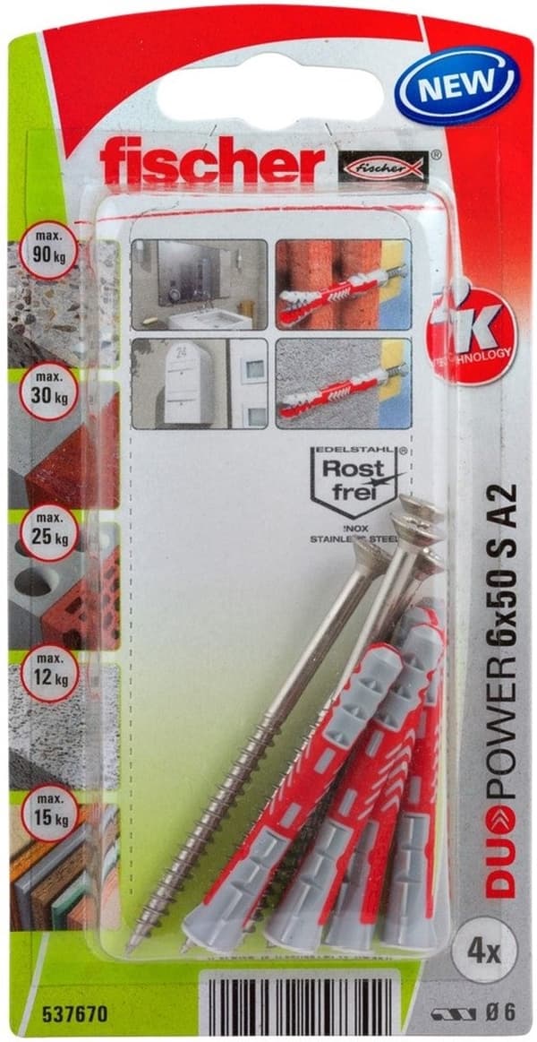 Fischer Universalstik med skrue - 6x50mm