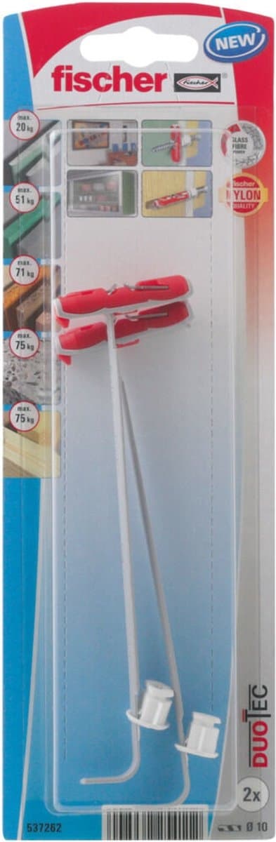 Fischer DuoTec 10 K NV pluggar 50 mm 537262 1 set (537262)