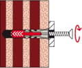 Miniatyrbild 8 av 8: Dubbar Fischer DuoPower 534995 Ø 10 x 50 mm nylon (8 stycken)