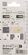 Miniatyrbild 3 av 7: Fischer FID II isoleringsmaterial plugg 50 mm 570348 4 stycken
