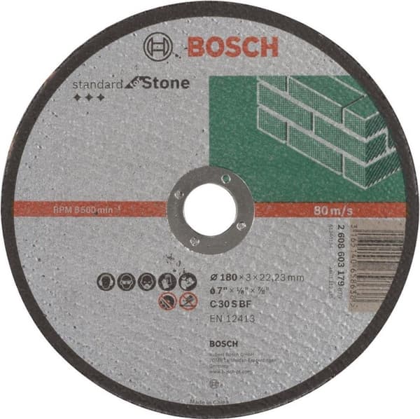 Bosch Skæreskive højre Standard til Stone C 30 S BF, 180 mm, 22,23 mm, 3,0 mm 1.