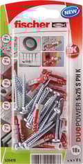 Miniatyrbillede 2 af 8: Fischer stik Duopower med skrue med pandehoved 6x30mm (pr. 12 stk.)