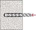 Miniatyrbild 4 av 10: Fischer Turbo lättbetongankare 10x50mm - FTP K 4 - nylon (per 4 st)