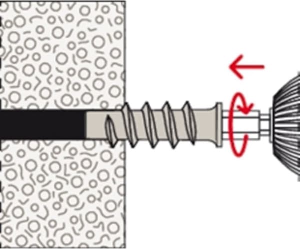 Fischer Turbo lättbetongankare 10x50mm - FTP K 4 - nylon (per 4 st)
