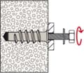 Miniatyrbild 6 av 10: Fischer Turbo lättbetongankare 10x50mm - FTP K 4 - nylon (per 4 st)