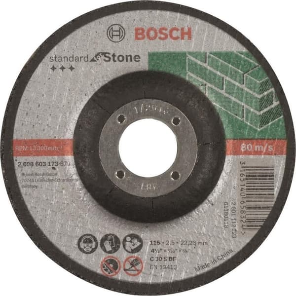 Kapskiva böjd Standard för sten C 30 S BF, 115 mm, 22,23 mm, 2,5 mm 1:a