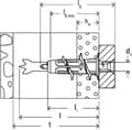 Miniatyrbillede 3 af 11: Studs Fischer Duoblade Nylon 6 Stk Gips