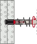 Miniatyrbillede 8 af 11: Studs Fischer Duoblade Nylon 6 Stk Gips