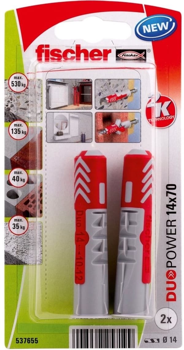 Fischer Plug Duopower - 14x70mm (pr. 2 stk.)
