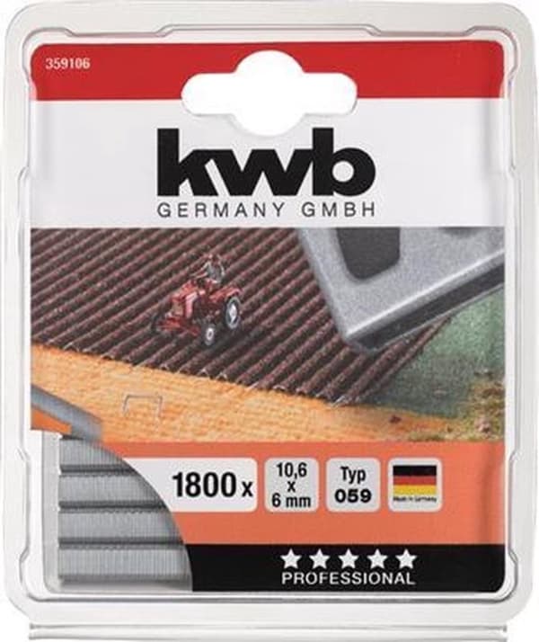KWB Nitter Hårde Type 059C - 6 mm - 1800 stk