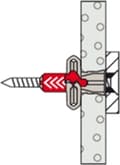 Miniatyrbild 5 av 8: Fischer Universalplugg med skruv - 12x60mm