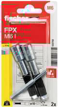 Miniatyrbild 4 av 5: Fischer FPX M6 IK NV lättbetongankare 532758 1 set(ar)