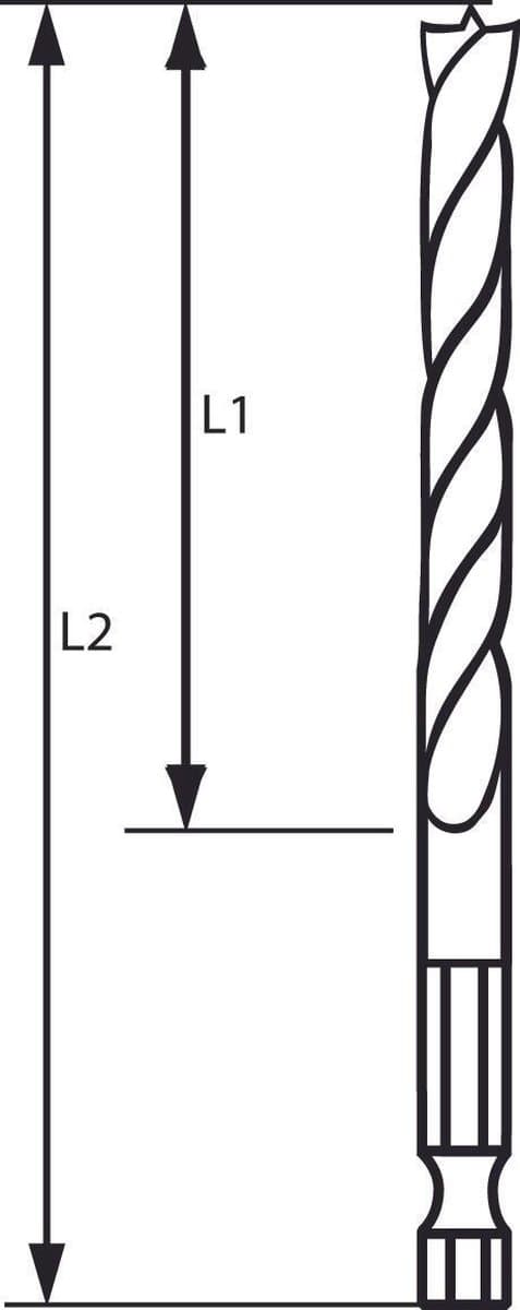 Bosch träborr sexkant - 6 mm