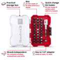 Miniatyrbild 3 av 11: Einhell bitset - 32 delar - XS-CASE
