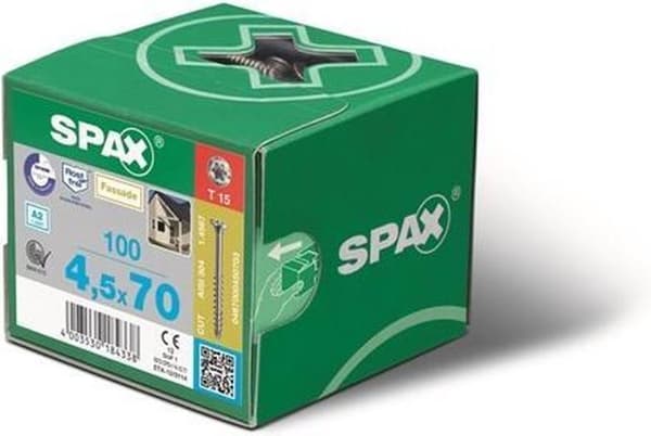 Spax spånpladeskrue Forzinket Torx 4,0 x 30 (200)