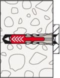 Miniatyrbild 7 av 7: Fischer 535486 Universalplugg med skruv galvaniserad - 4,5 x 30mm