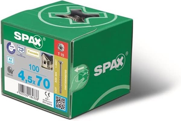 Spax Spånpladeskrue Galvaniseret Torx 4,0 x 35 (200) - 200 stk.