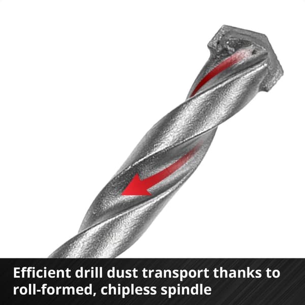Einhell 108743 Værktøj Stål Sten spiralbor sæt 10 stykker 3 mm, 4 mm, 5 mm, 6 mm, 7 mm, 8 mm, 9
