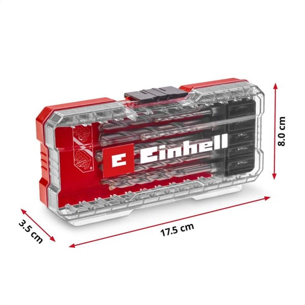 Einhell 108743 Værktøj Stål Sten spiralbor sæt 10 stykker 3 mm, 4 mm, 5 mm, 6 mm, 7 mm, 8 mm, 9